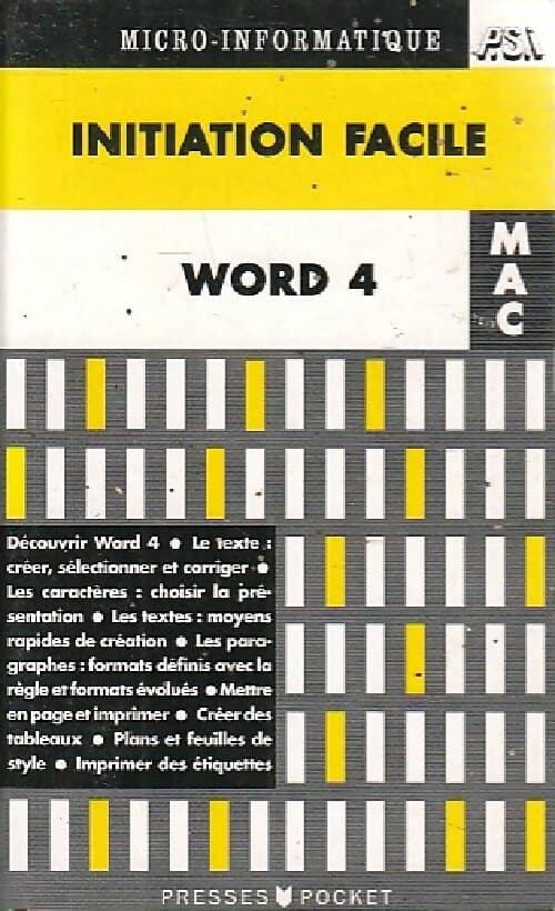 Word 4 pour Mac Initiation facile - Auchatraire
