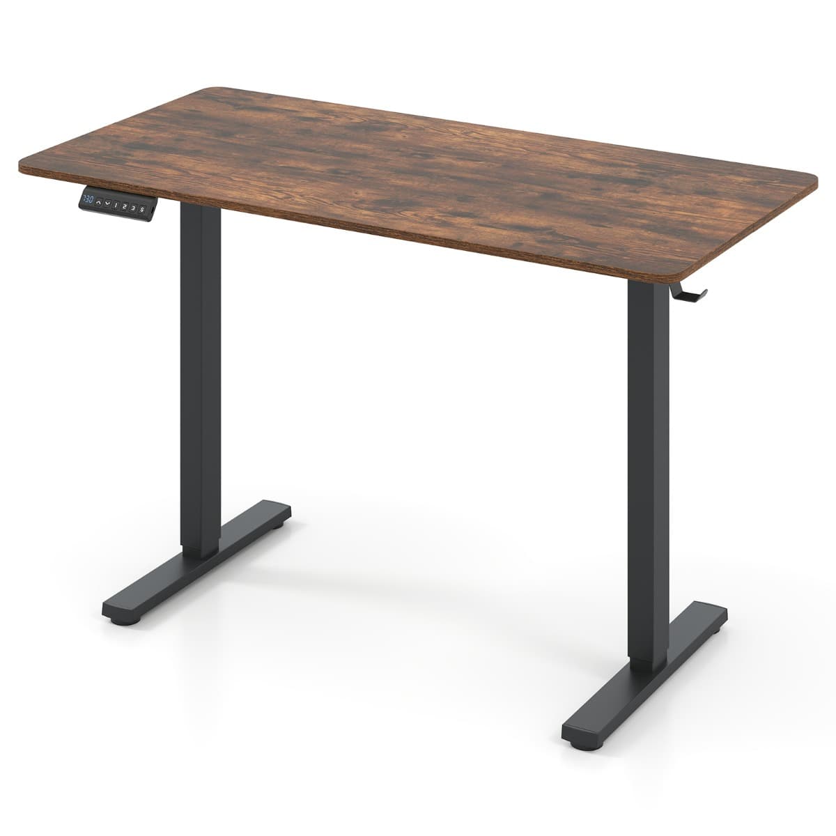 Bureau Électrique Ergonomique Assis-debout Bureau Réglable en Hauteur avec 3 Mémoires & Protection A