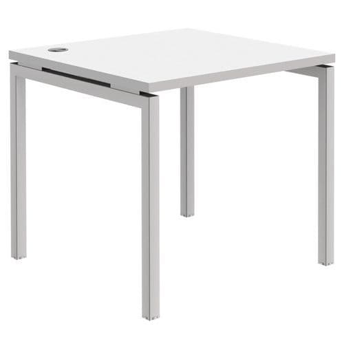 Bureau Open Blanc/blanc L Ht:80 Cm