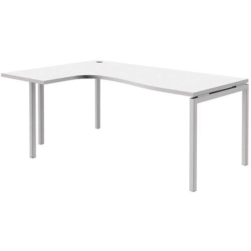 Bureau Compact Open Blanc L Ht:120 Cm