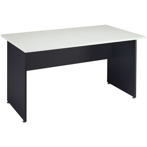 Basik Bureau Droit L80 Gris Clair / An Thracite