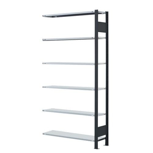 Rayonnage Suivant 1 Face Aristo-clip 2300x300x750 Noir