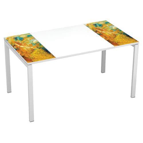 Bureau Easy Office 140 Cm - CamaÃ¯eu Manutan Expert