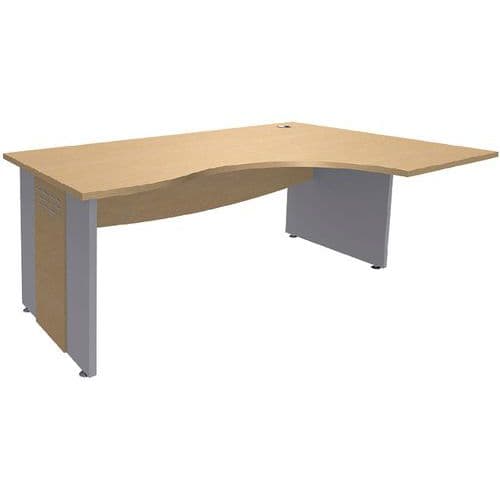 Bureau AsymÃ©trique Pieds Panneaux Ã Droite 160 Cm T.1316