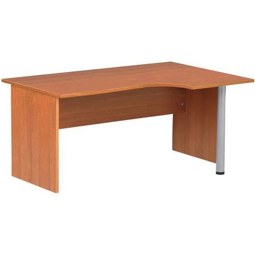 Bureau Compact L160 Gauche Pieds Panneaux Aulne Solo