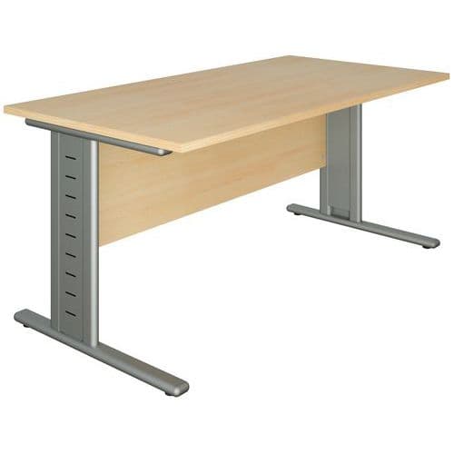 Silver Bur Droit L80xp80 Hetre / Alumini Um