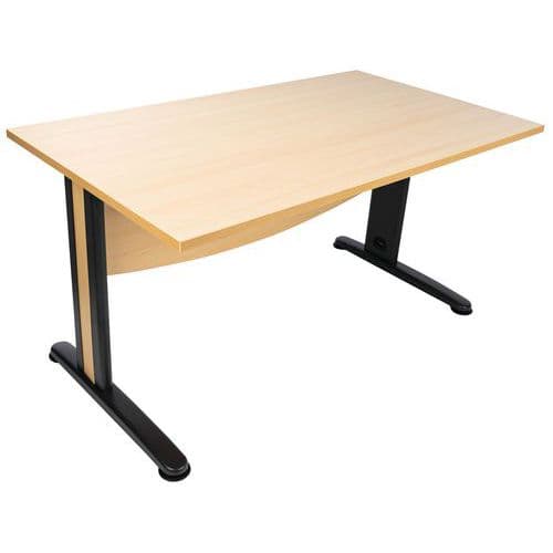Bureau Droit Quatuor Pieds MÃ©tal T.1315 - 140cm