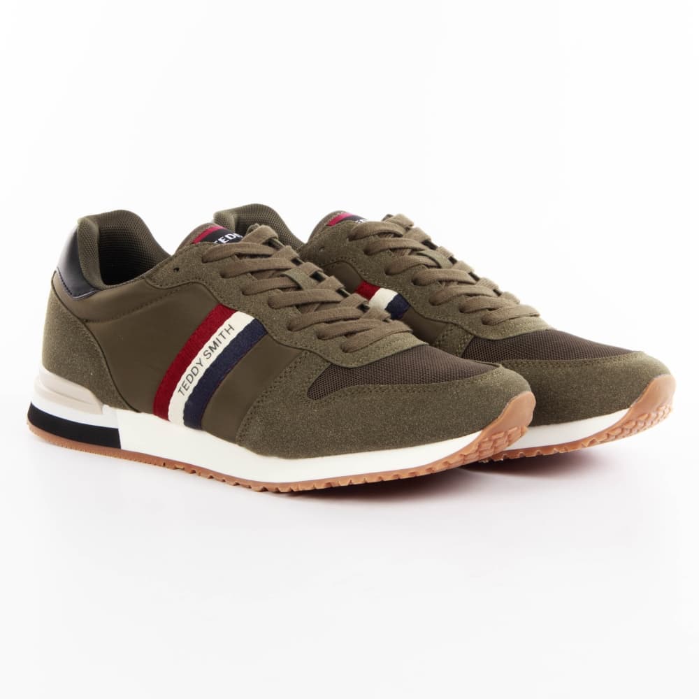 Basket Teddy Smith tennis Homme Kaki
