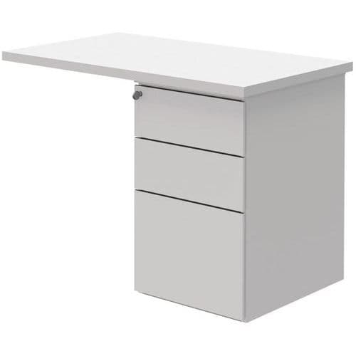 Retour Open Avec Caisson Pltcol:blanc Piétcol.:blanc